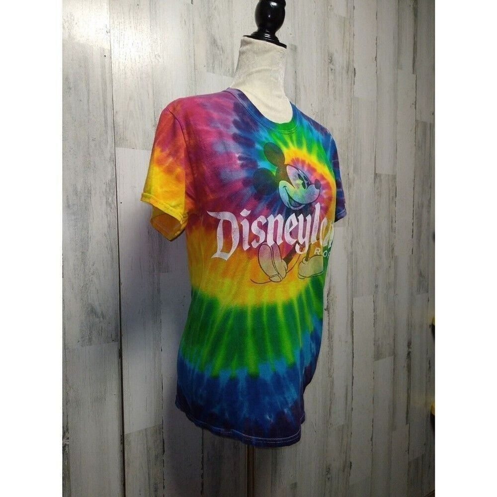 Disneyland Resort Mickey Mouse Shirt Women’s Size Small Tie-Dye - Picture 2 of 7